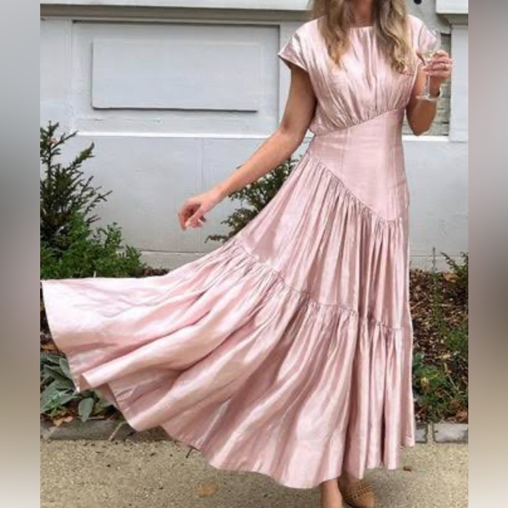 Aje gorgeous midi dress in blush - Picture 3 of 3